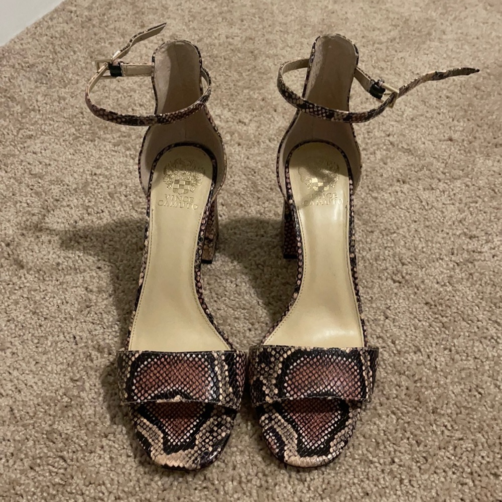 Snake Print Heel